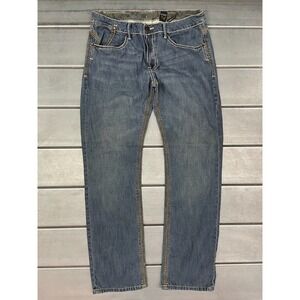 Buffalo David Bitton Sevris Jeans Mens 34x32 Blue Medium Wash Slim Straight